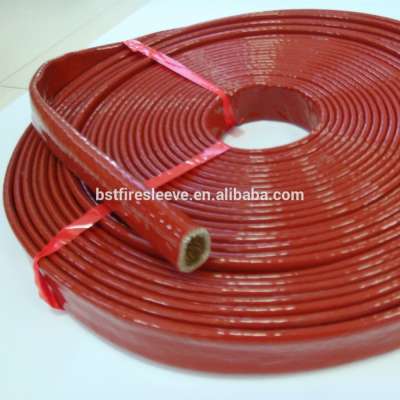 Silicone Coated Fiberglass Fire Sleeve Industrial Hose Assembly Protection